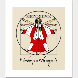 Mod.1 Wingsuit Birdman Skydiving Posters and Art